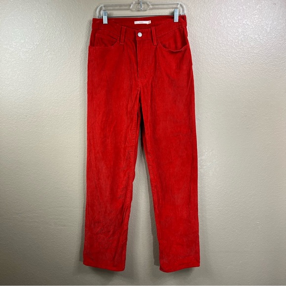 Levi’s 94 Baggy Corduroy reddish orange straight leg pants - Picture 3 of 7